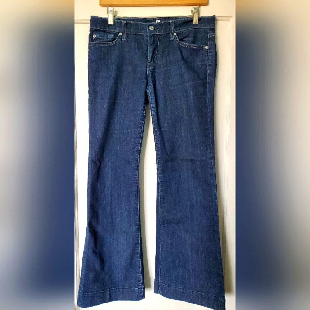 🌟7 For All Mankind Dojo Rhinestone Embellished Bling Jeans💖 29x33🌟